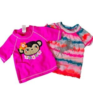 Jumping Beans Carters Sz 18 month baby bundle 2 rash guard tops for girls 0293